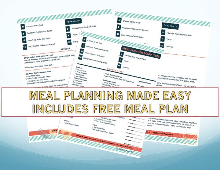 How to Meal Plan the Easy Way – Teach for Jesus