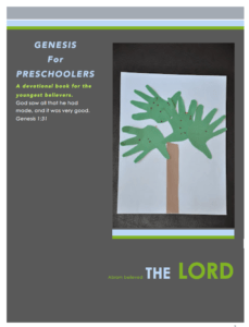 Genesis for Preschoolers Devotion Book