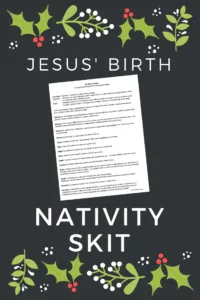 nativity skit for christmas about Jesus' birth