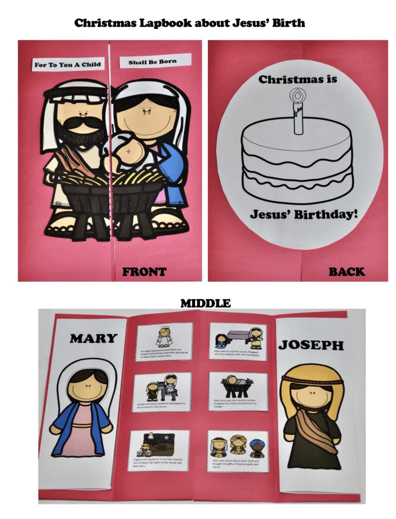 Jesus' Birth Christmas Lapbook