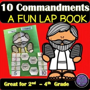 Moses and the Ten Commandments Lap Book