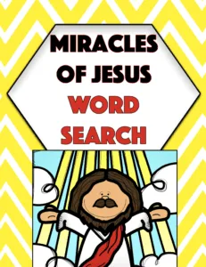 Miracles os Jesus Word Search Miracles of Jesus Word Search