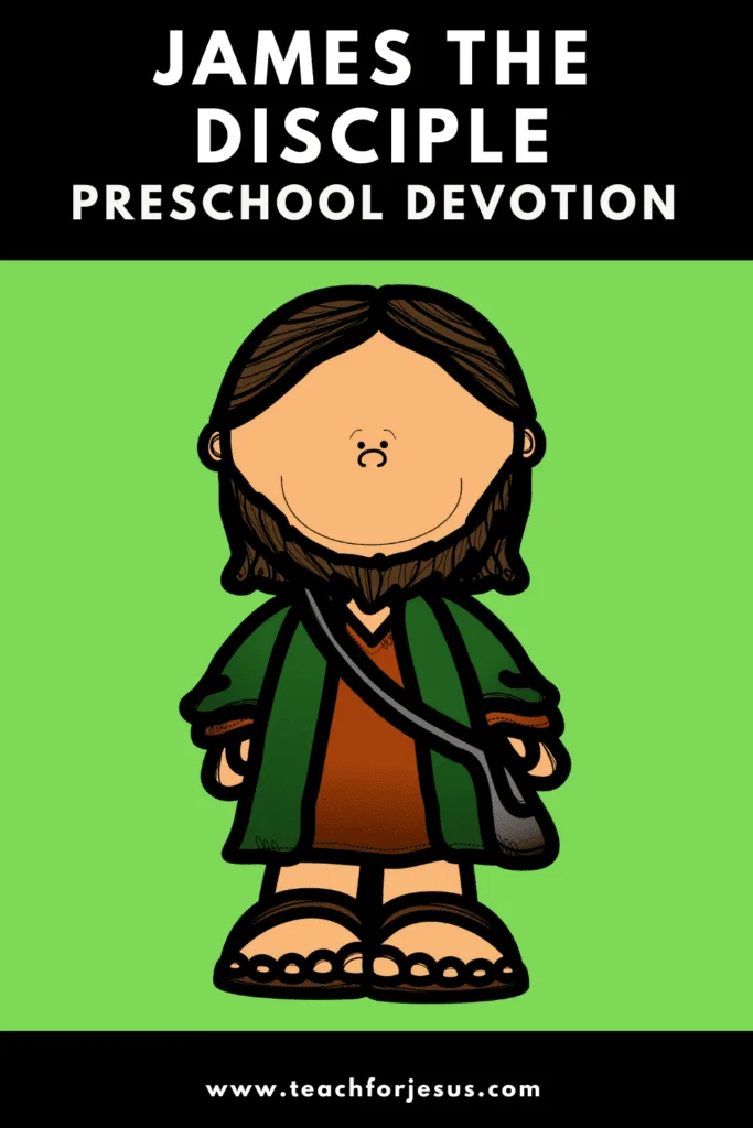 Preschool Devotion: James was one of Jesus' disciples, or friends. James teaches us that God knows everything we do, even if others don't.