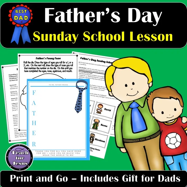 This Father’s Day Lesson teaches kids that God is our perfect Father in Heaven. He made us and He loves us perfectly.