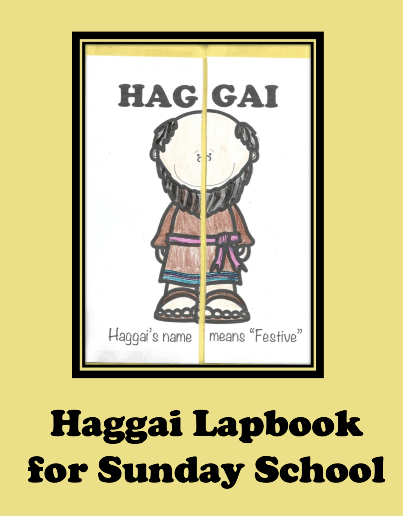 Haggai, a Prophet of God. A unique Sunday School Craft to teach about God's prophet, Haggai.