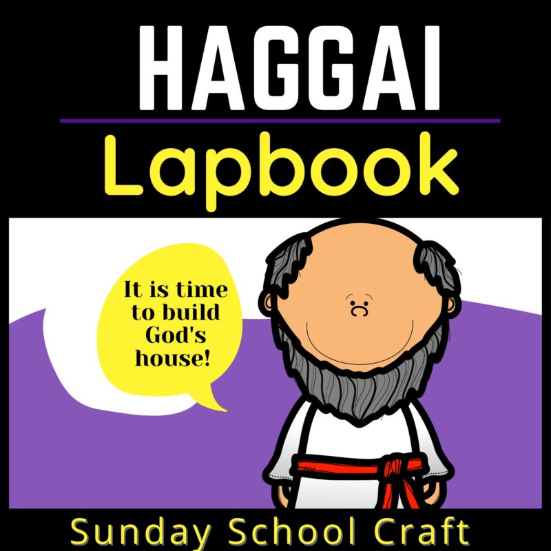 Haggai, the Prophet Lapbook. Engaging Sunday school craft to teach about one of God's prophets from the Old Testament.