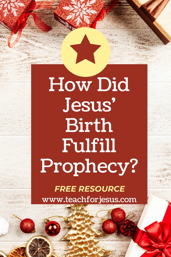 How does Jesus' Birth fulfill prophecy? Kids look up Old Testament prophecies about the Messiah. Then the students look up New Testament verses to see how that prophecy is fulfilled.