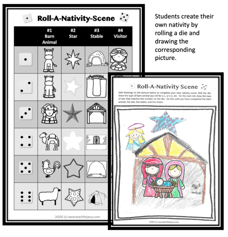 Nativity Art Lesson
Christmas Sunday school Activity
Great for Christmas Parties
