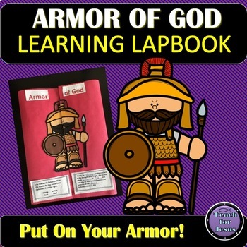 Armor of God Lapbook. What's the best way to resist temptation and sin? Put on the full armor of God!
Satan, the father of lies, the destroyer of truth, our adversary, tries to deceive our minds (2 Corinthians 11:3), but we can defeat him by using the spiritual weapons God provides (Ephesians 6:10-18).
