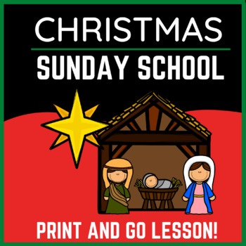 Christmas Sunday School Lesson. Everything you need to teach a fantastic lesson on Jesus' birth at Christmas.