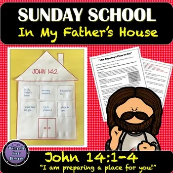 Sunday school Lesson: In my father's house. John 14:1-4. I am preparing a place for you.