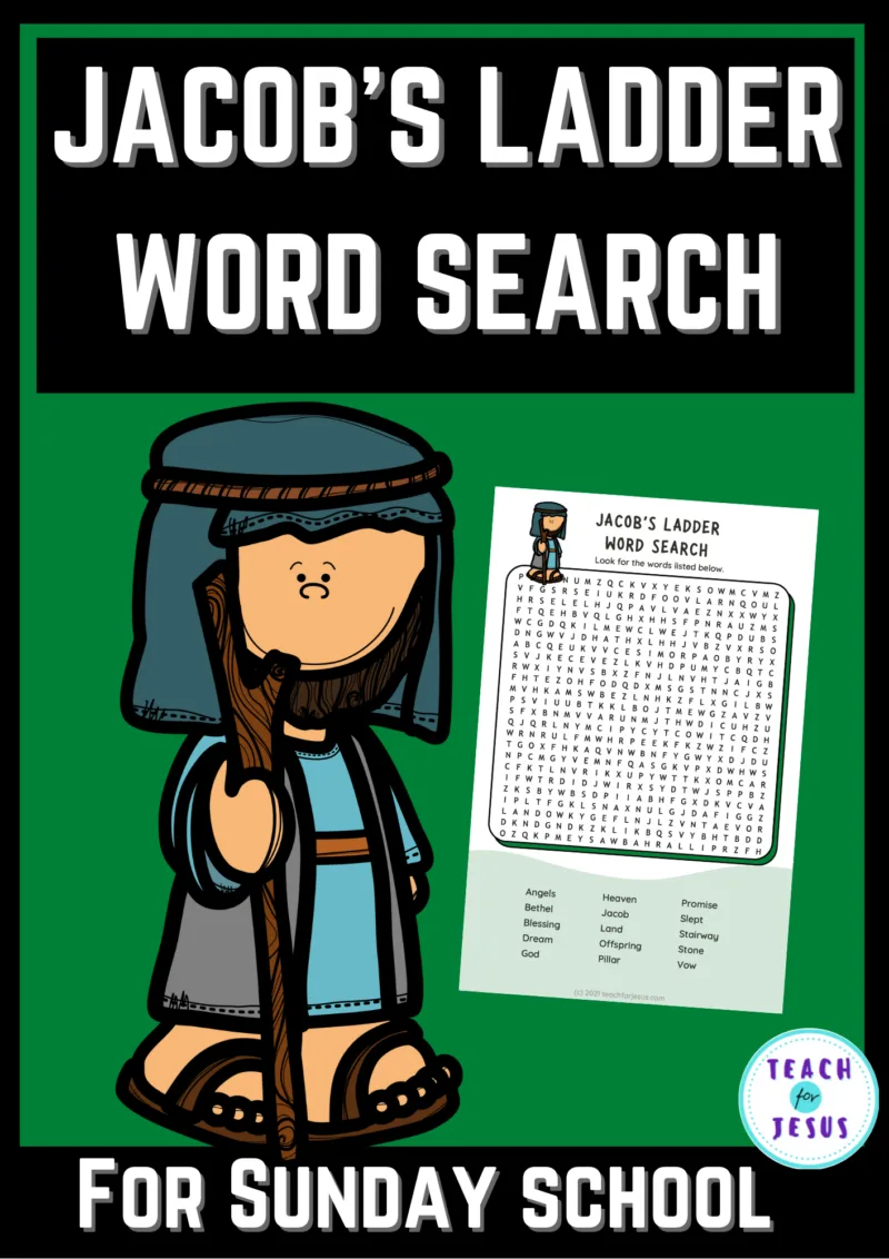 Sunday School: Jacob's Ladder Word Search