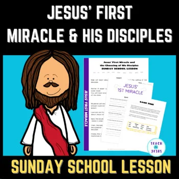 Jesus first miracle Sunday school lesson turning water to wine