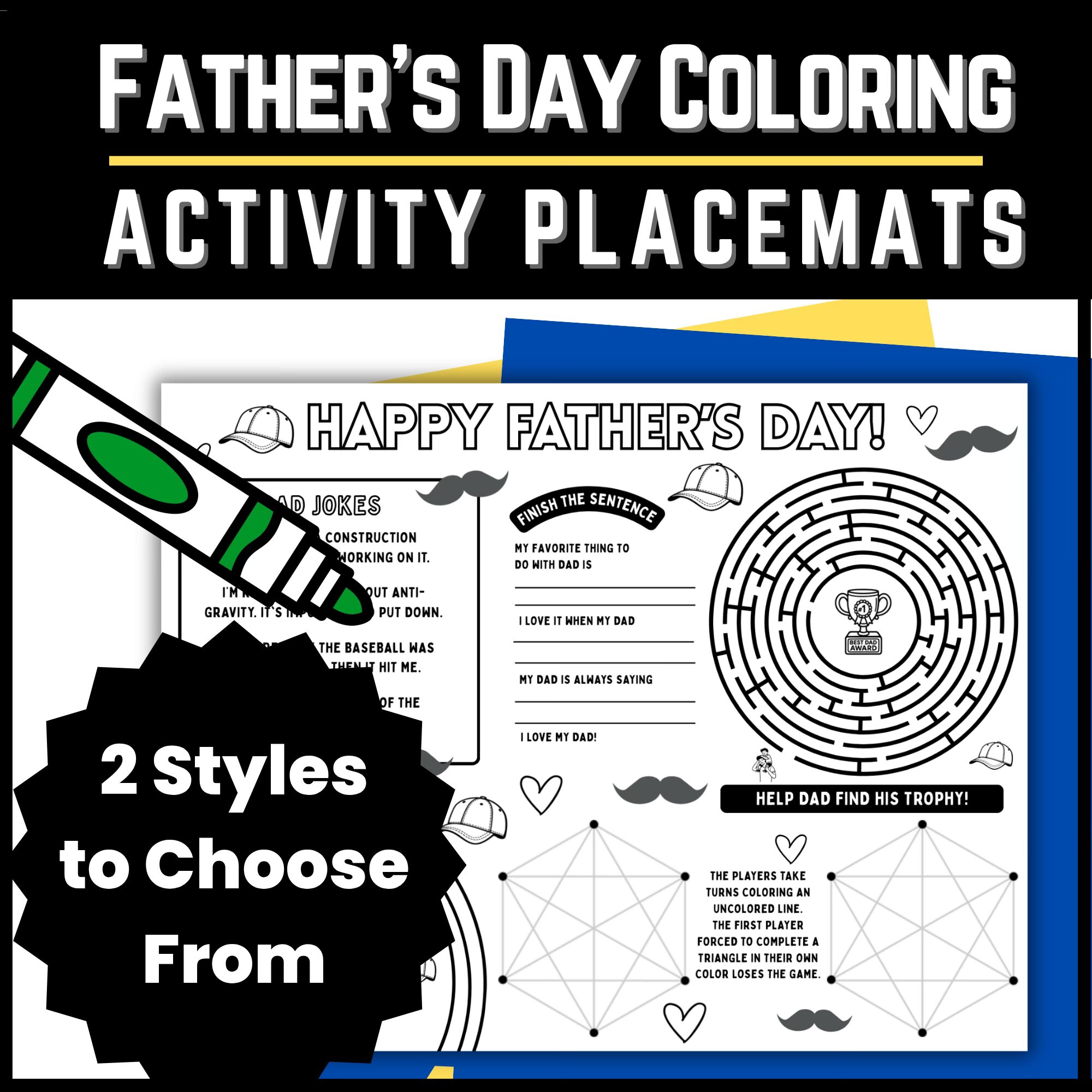 fathers day activity placemat 1